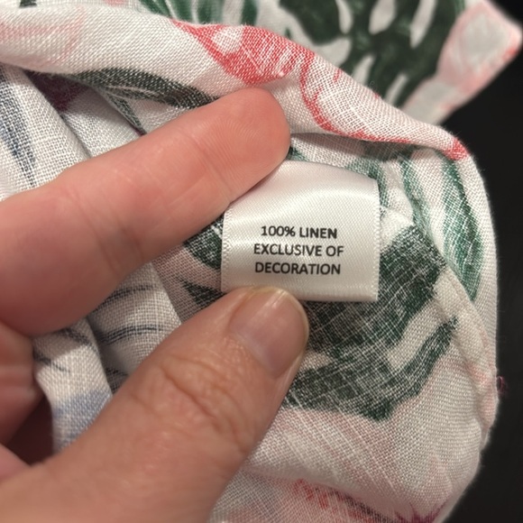 CREMIEUX 100% Linen Tropical Button down size XL - Picture 5 of 8